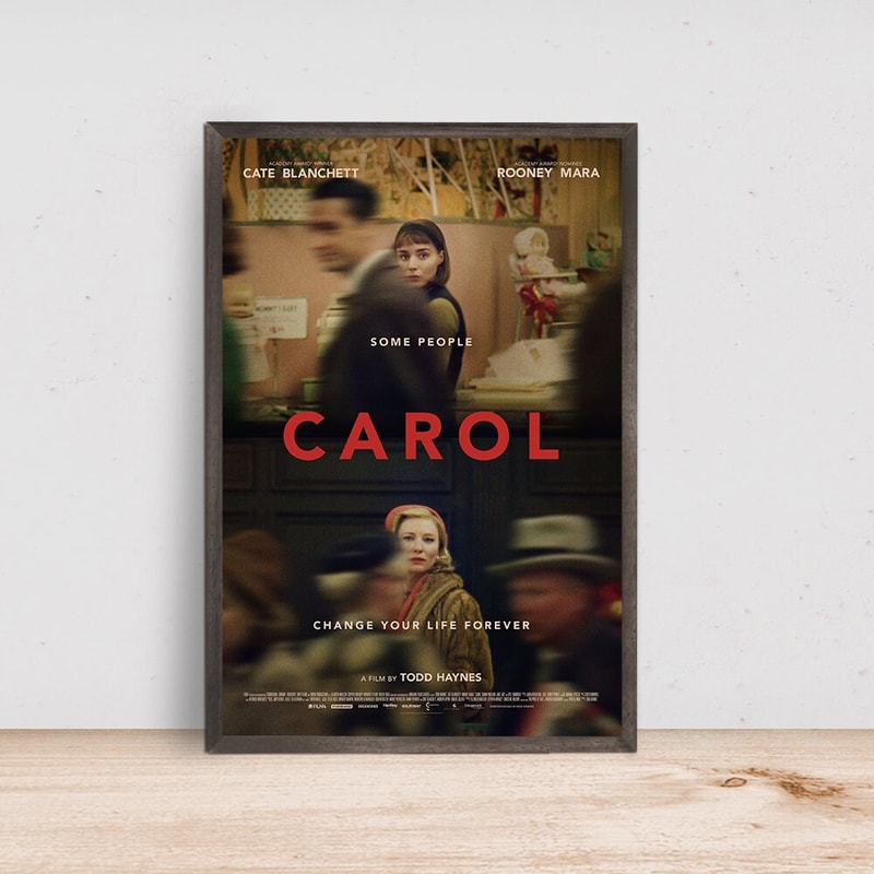 Carol Movie Poster Classic Film - Room Decor Wall Art - Canvas Fabric Print - Poster Gift.jpg