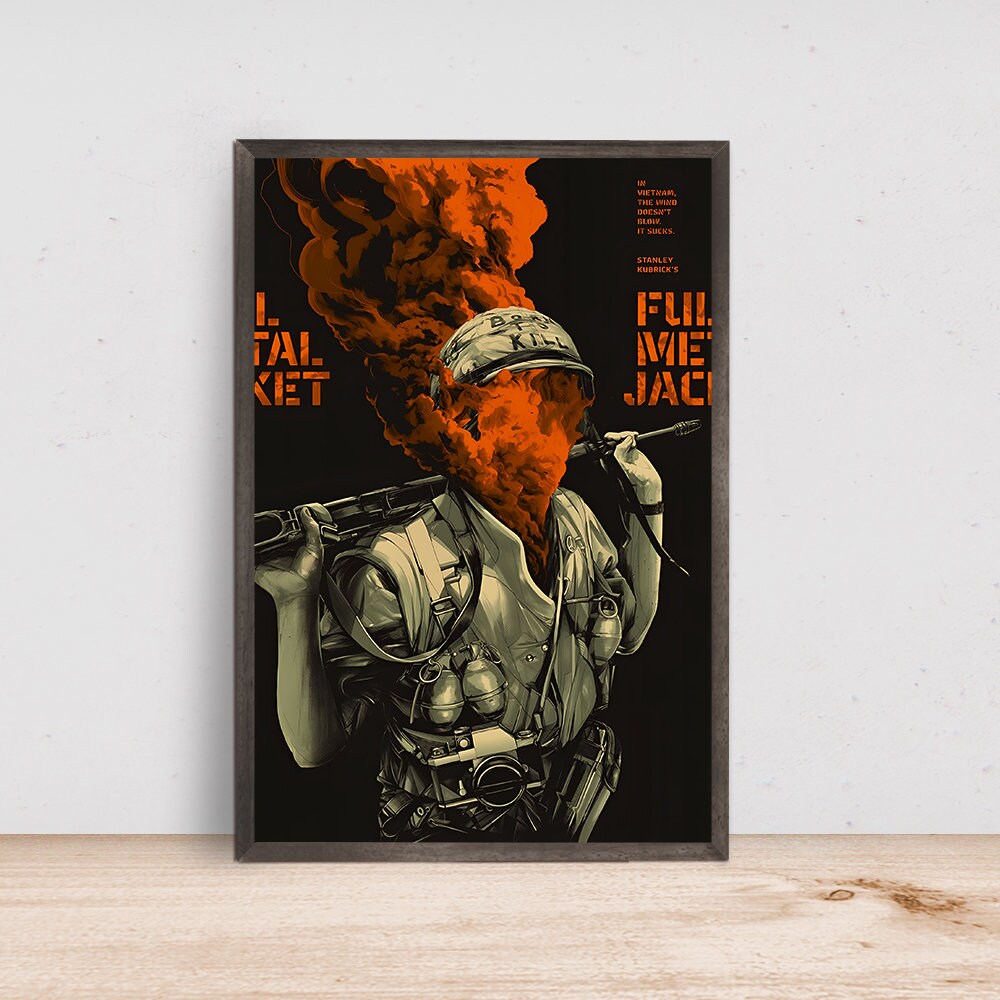 Full Metal Jacket Movie Poster, Home Decor, Art Poster for GiftCustom Personalized Poster.jpg