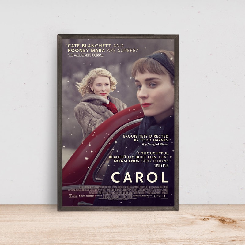Carol Movie Poster Classic Film - Room Decor Wall Art - Canvas Fabric Print - Poster Gift-1.jpg