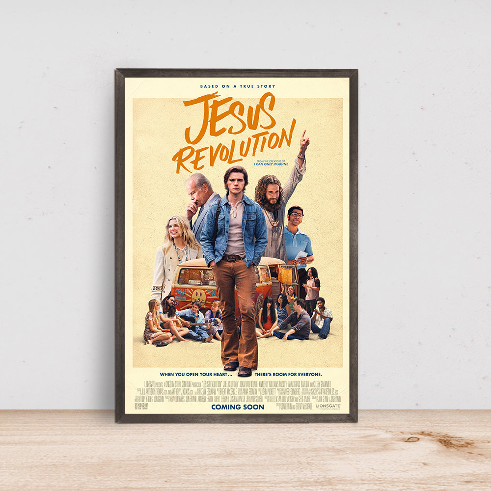 Jesus Revolution Movie Poster - 2023 Film - Room Decor Wall Art - Canvas Fabric Print - Poster Gift.jpg