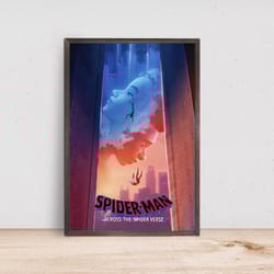 across the spider-verse movie poster - 2023 film - room decor wall art - canvas fabric print - poster gift-1