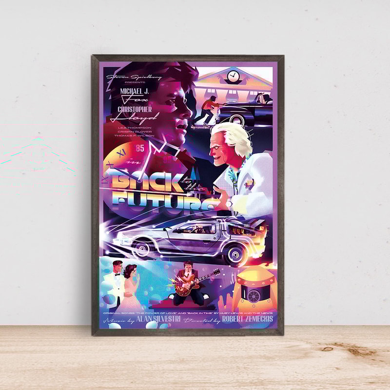 Back to the Future science fiction film Movie Poster, Home Decor, Art Poster for GiftCustom Personalized Poster.jpg