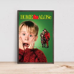 home alone - movie poster - 1990 canvas poster, wall art, wall decor, canvas print, home decor, movie poster for gift