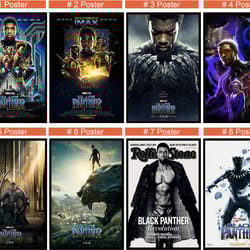 black panther movie poster chadwick boseman, michael b jordan film- room decor wall art - canvas fabric print - poster g