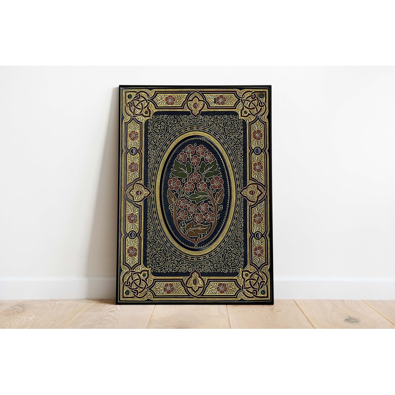 Vintage Art, Living Room Wall Art, Abstract Decor, Brown Antique Poster, Vintage Floral Paintings.jpg