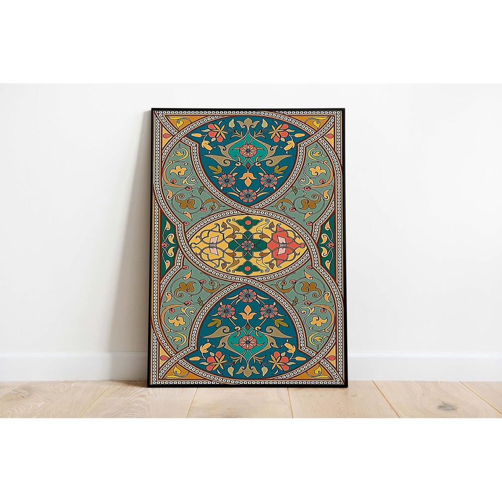 Vintage Floral Print, Living Room Wall Art, Abstract Decor, Colourful Antique Poster, Vintage Floral Paintings.jpg