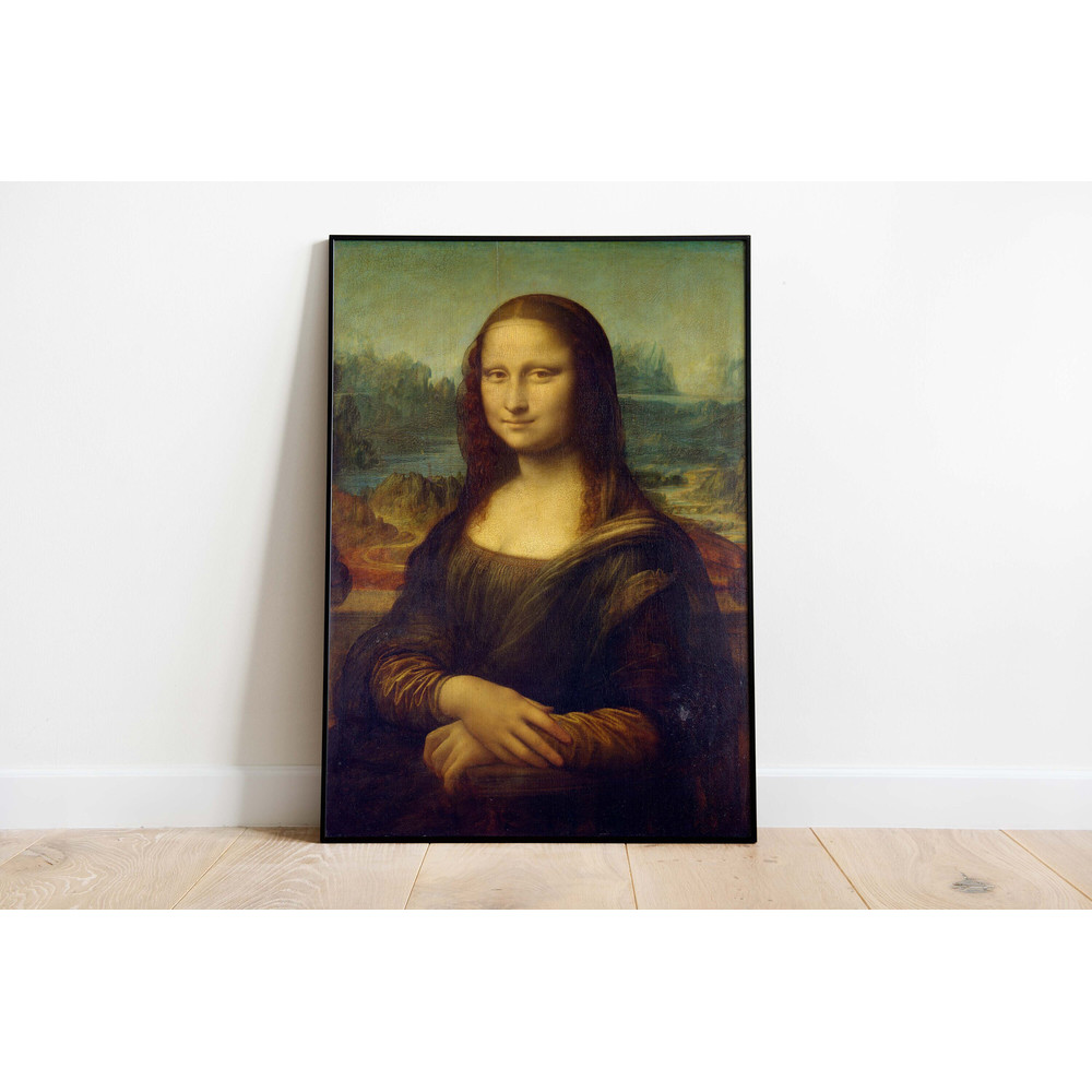 Leonardo Da Vinci's Mona Lisa, Famous Paintings, Vintage Art Poster, Classic Print, Home Decor, Woman Fine Art.jpg
