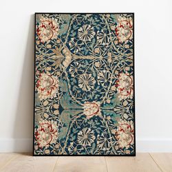 william morris vintage art poster, vintage floral tapestry, instant digital download, poster, wall art, paintings