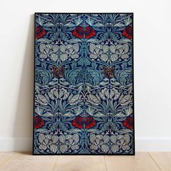william morris vintage art poster, vintage floral tapestry, instant digital download, poster, wall art, paintings-1
