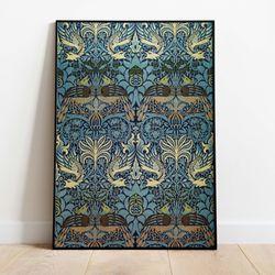 william morris vintage art poster, vintage floral tapestry, instant digital download, poster, wall art, paintings-2