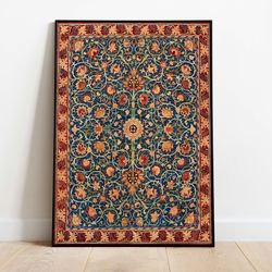 william morris vintage art poster, vintage floral tapestry, instant digital download, poster, wall art, paintings-3