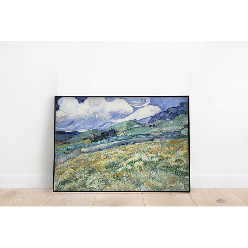 Van Gogh Landscape Poster, Digital Download, Famous Art Prints Mid Century Modern Printable Wall Art, Exhibition Poster.jpg