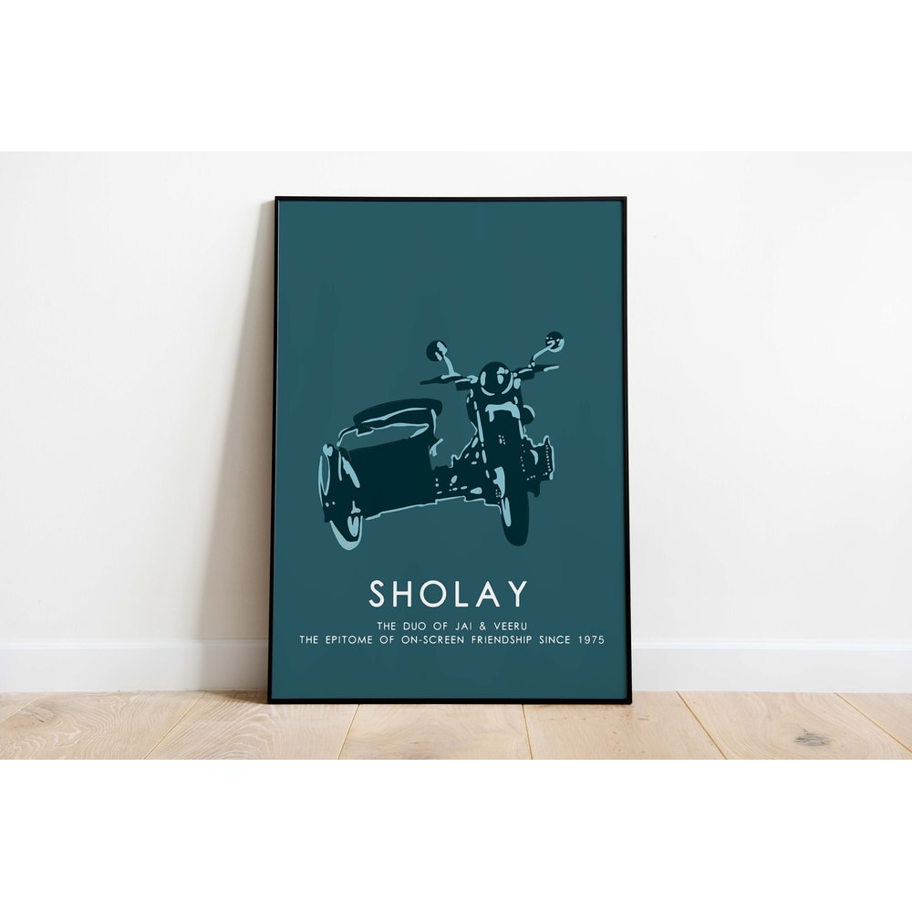 Sholay Bollywood Movie Poster, Indian Movie, Digital Prints, Instant Download, Vintage Movie Art, Wall Art, Film Poster-3.jpg