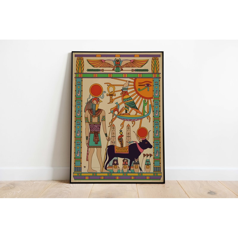 Vintage Egyptian Art Print, Instant Digital Download, Historic Egypt Wall Art, Cave Painting, Vintage Decor, Egyptian Revival.jpg