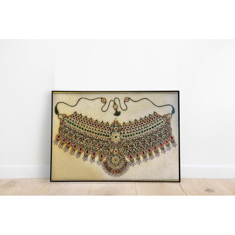 Vintage Indian Jewellery Painting, Home Decor, Rajasthani Royal Traditional Paintings, Instant Download, Indian Vintage Wall Art.jpg
