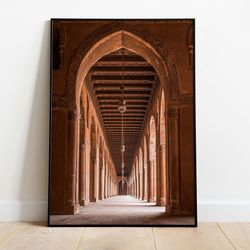 vintage egyptian city print, instant digital download, historic egypt wall art, cairo painting, vintage decor, egypt tra