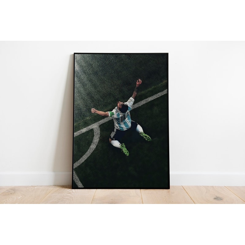 Lionel Messi GOAT, Argentina, World Cup Qatar 2022, Digital Print, Wall Art Decor, Home Decor, Wall Art, Sports Poster, Gifts for him-2.jpg