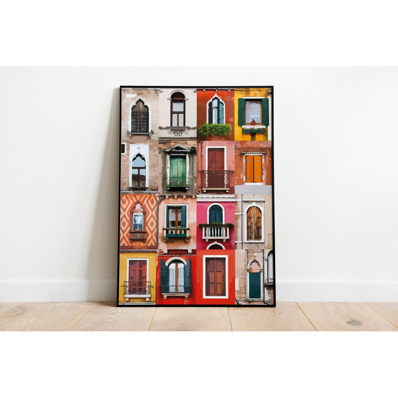 Windows Wall Art, Living Room Decor, Abstract colourful Poster, Instant Download, Doors Painting, Home decor, Poster, Wall Art, Paintings.jpg