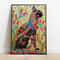 Vintage Egyptian Bastet Cat Art Print, Instant Digital Download, Historic Egypt Wall Art, Feline Painting, Vintage Decor, Egyptian Revival.jpg