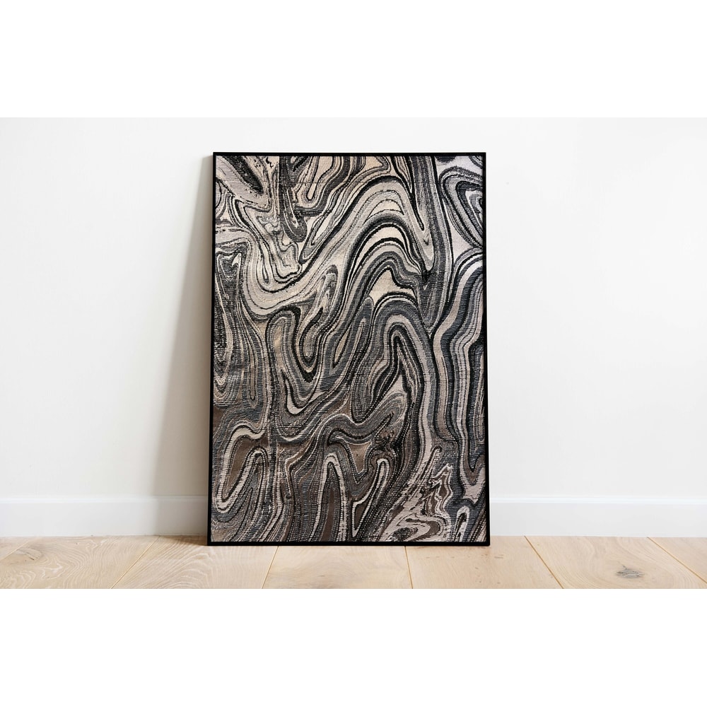 Marbling Wall Art, Abstract Prints, Living Room decor, Printable, Pop Decor, Printable, Black & Silver Painting, Poster, Wall Art, Paintings-1.jpg