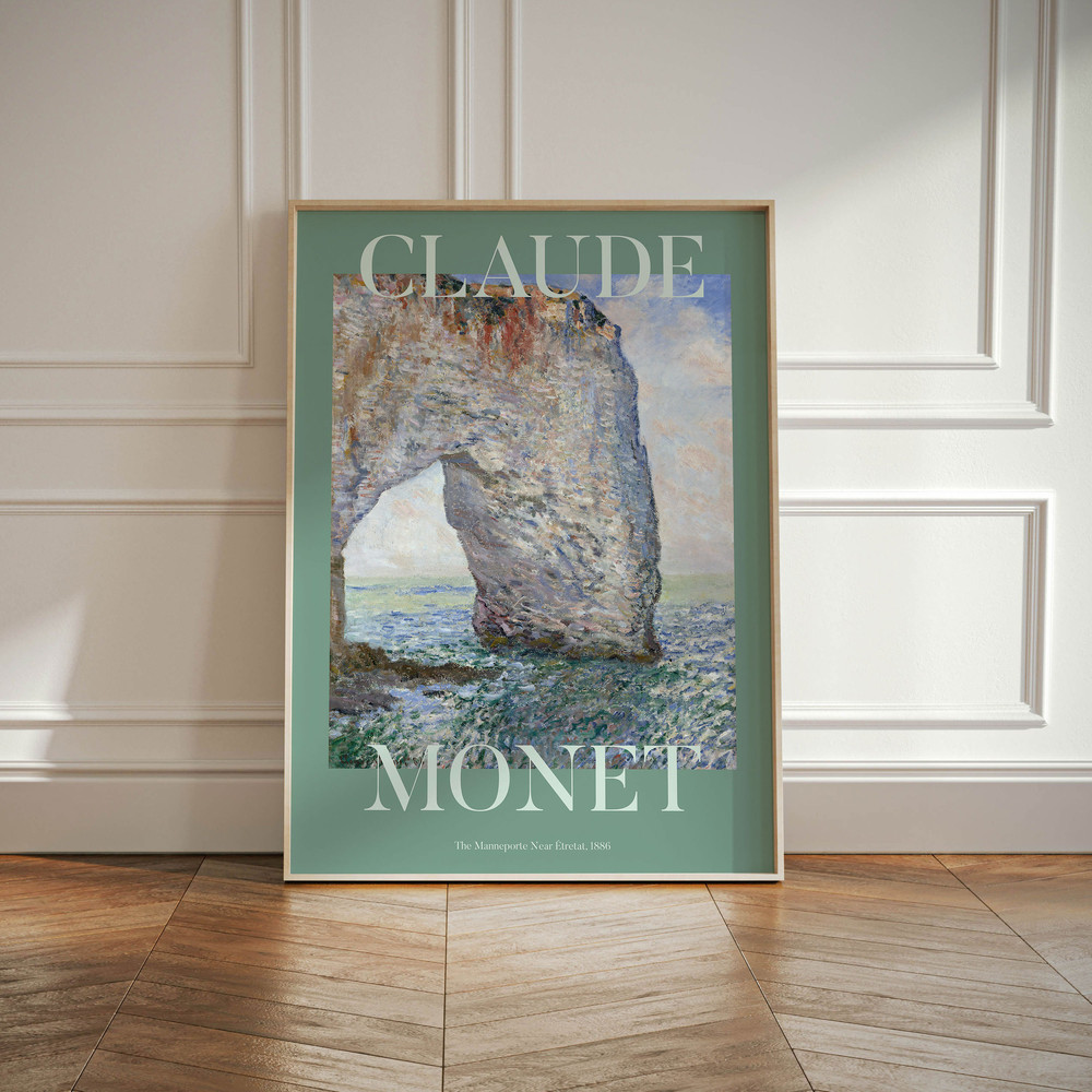 Claude Monet Landscape Print, Blue And Green Wall Art Poster, Colourful Modern Impressionism Painting, Popular Famous Artist Art Print.jpg