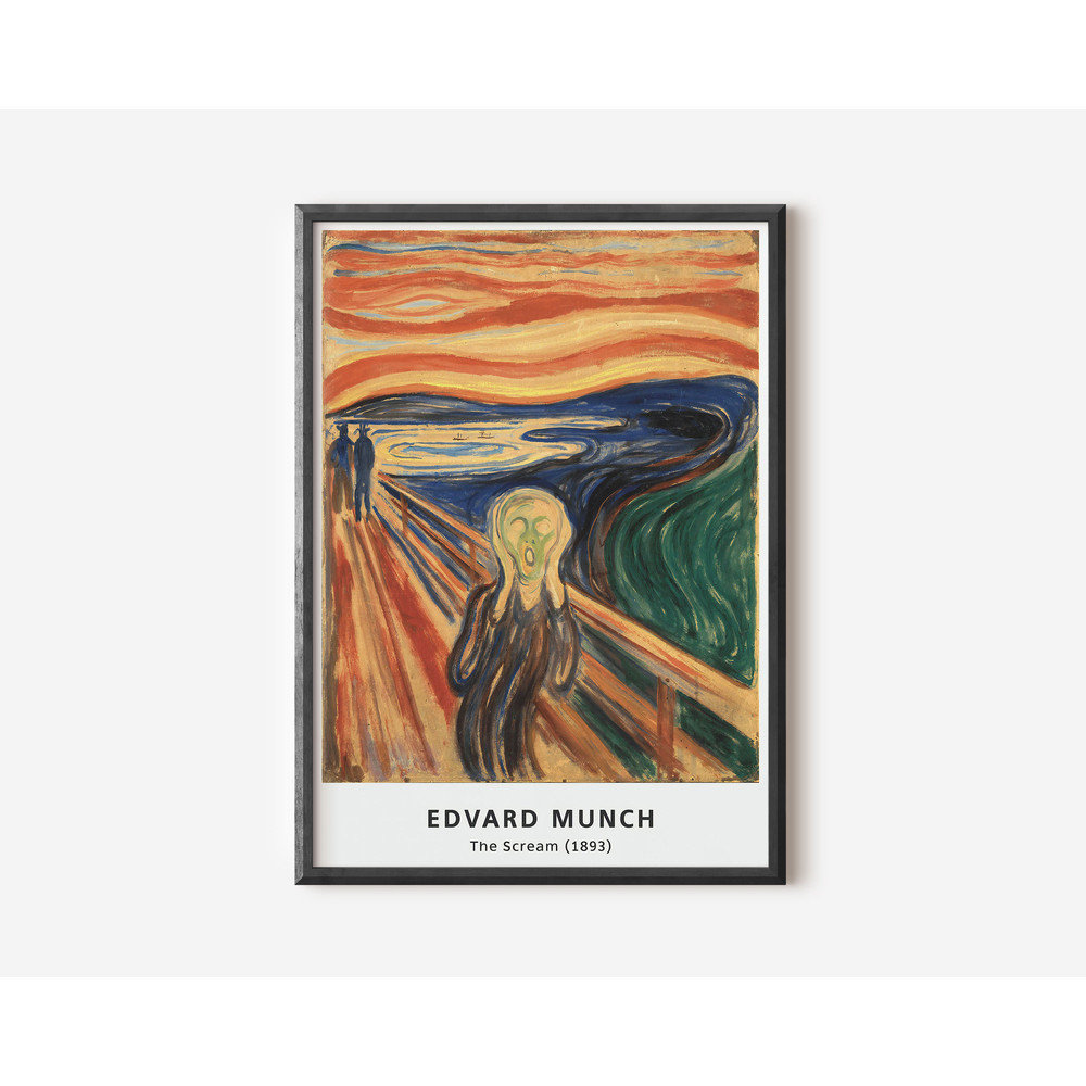 Edvard Munch Exhibition Poster, Famous Gallery Wall Art Print, Munch Art Print, Floral Wall Print, Garden, Scenery, Nature, Living Room Art.jpg