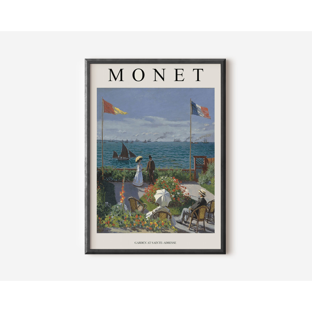 Claude Monet Exhibition Poster, Famous Gallery Wall Art Print, Monet Art Print, Floral Wall Print, Garden, Scenery, Nature, Living Room Art-3.jpg