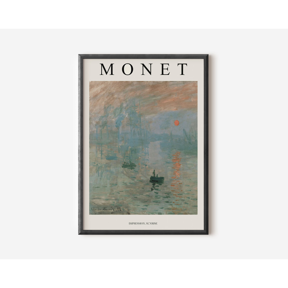 Claude Monet Exhibition Poster, Famous Gallery Wall Art Print, Monet Art Print, Floral Wall Print, Garden, Scenery, Nature, Living Room Art-9.jpg