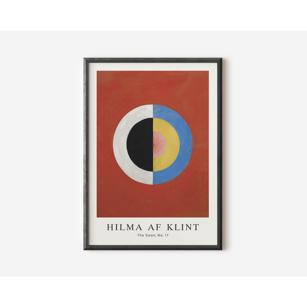 Hilma Af Klint Exhibition Poster, Famous Klint Gallery Wall Art Print, The Swan Print, Museum Poster, Living Room Art, Ideal Home Décor Gift-2.jpg
