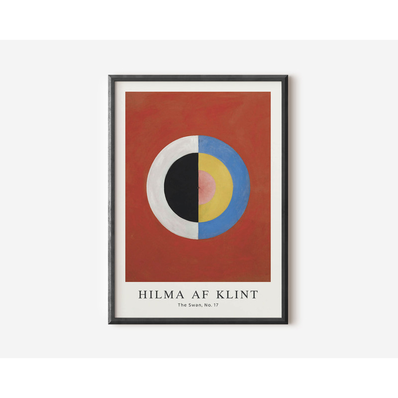 Hilma Af Klint Exhibition Poster, Famous Klint Gallery Wall Art Print, The Swan Print, Museum Poster, Living Room Art, Ideal Home Décor Gift-2.jpg