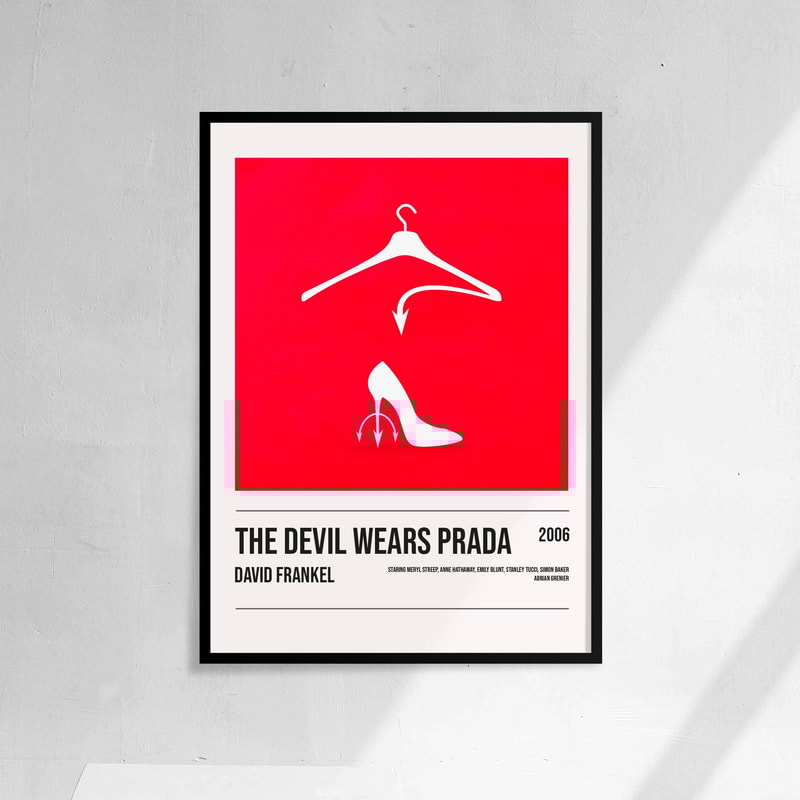 The Devil Wears - Movie Poster Minimalist Print Art.jpg