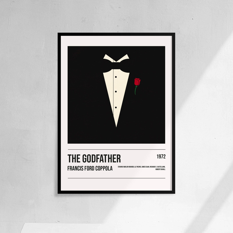 The Godfather - Movie Poster Minimalist Print Art - Coppola.jpg