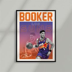 sport design - devin booker, phoenix suns, minimalist basketball design