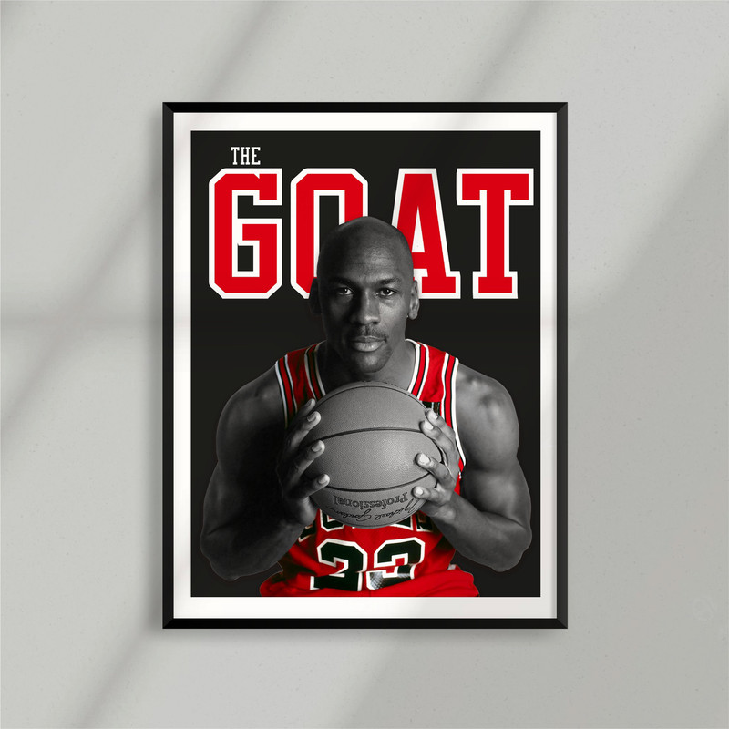 Sport Design - Minimalist Basketball Design - Michael Jordan - The Goat.jpg