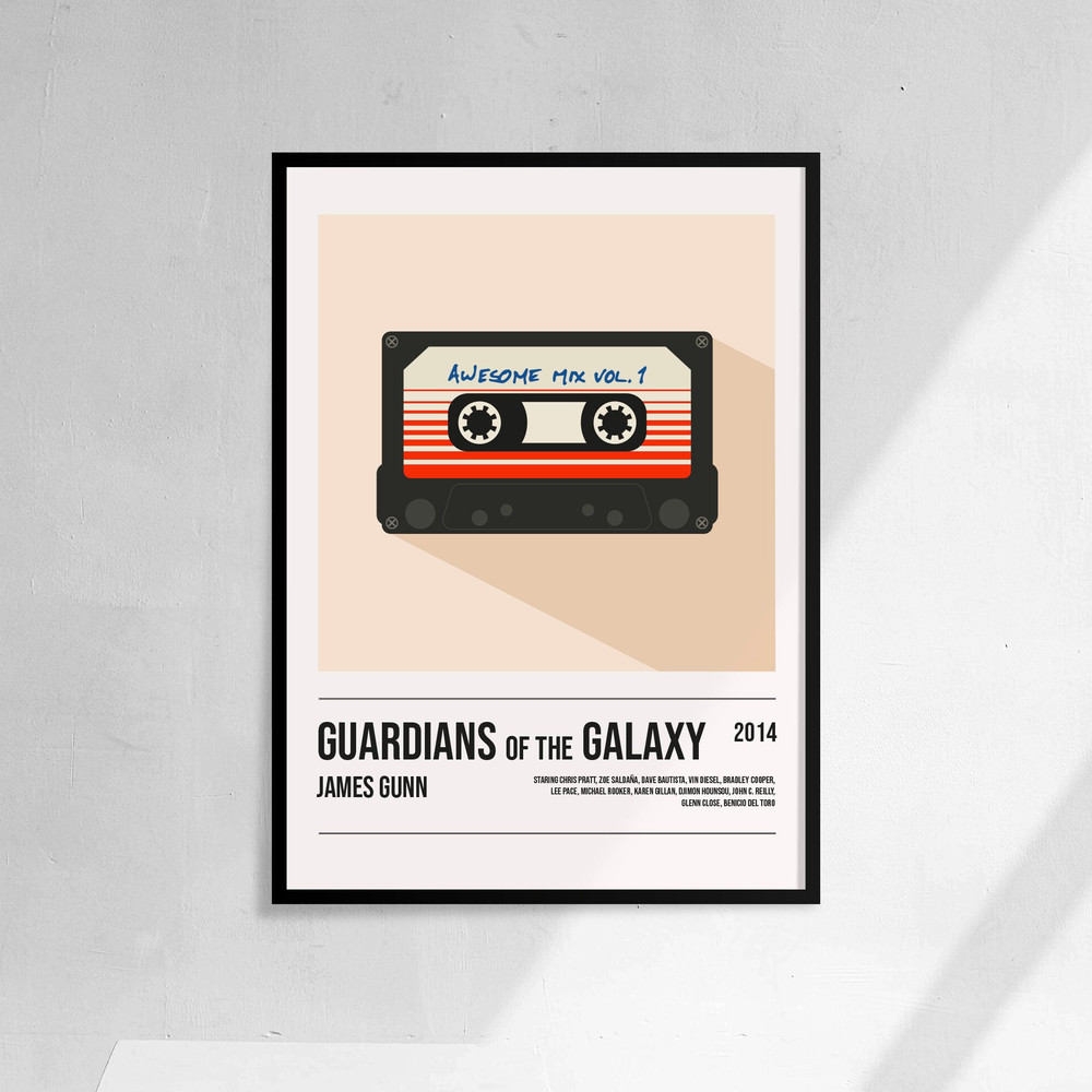 Guardians of the Galaxy - Movie Poster Minimalist Print Art - James Gunn.jpg
