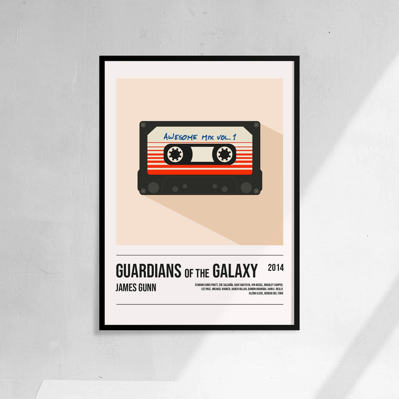 Guardians of the Galaxy - Movie Poster Minimalist Print Art - James Gunn.jpg