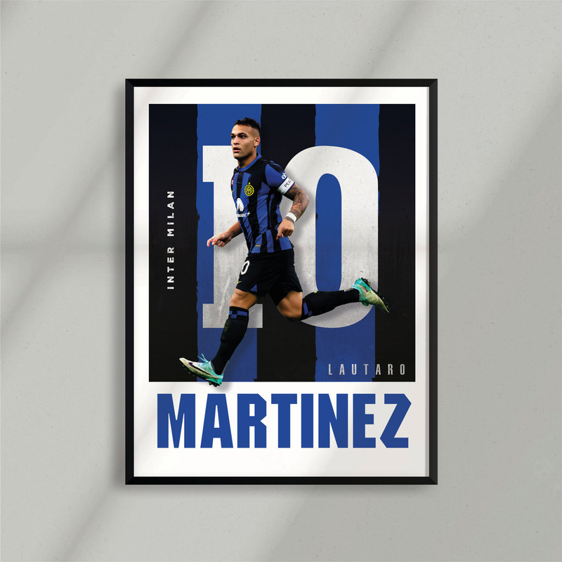 Sport Design - Lautaro Martinez, Argentina, Inter Milan - Poster - T shirt - SVG PNG.jpg