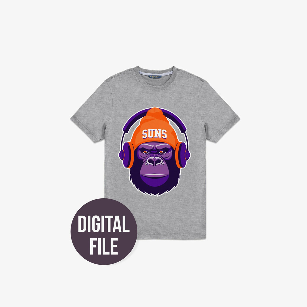 Sport Design - Gorilla - Mascot - Phoenix Suns - Basketball - T-Shirt or Poster - Art Print.jpg