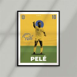 sport design - pel - brazil football soccer -  goat - poster - minimalist - digital print