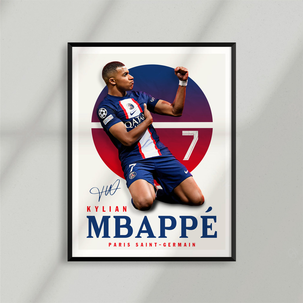 Sport Design - Kylian Mbappé, PSG, Paris, les bleus, France - Poster - 3 designs included-1.jpg