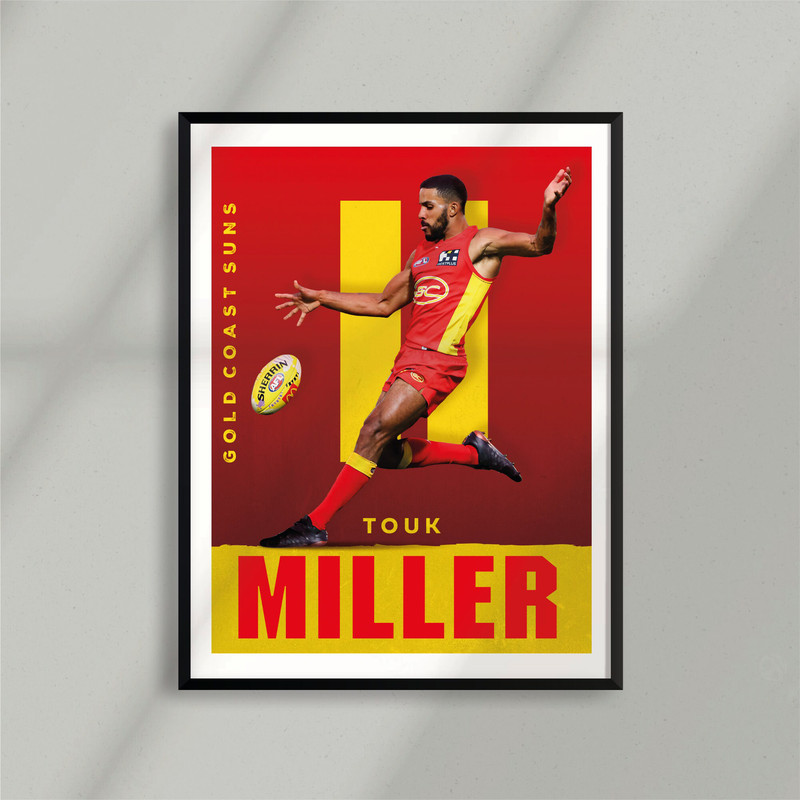 Sport Design - Touk Miller, Gold Coast Suns, Australian Football - Poster - Print - Digital.jpg