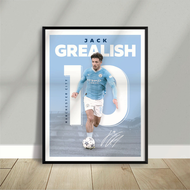 Sport Design - Jack Grealish - England - Manchester City - Poster - Digital Instant Download.jpg