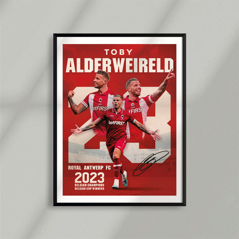 Sport Design - Toby Alderweireld, Royal Antwerp FC, Belgium Champion - Poster - Digital Download.jpg