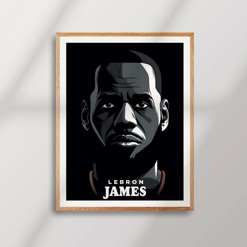 Sport Design - King Lebron James - Painting - Realistic - Oil Painting - Poster - Art Print - Digital.jpg