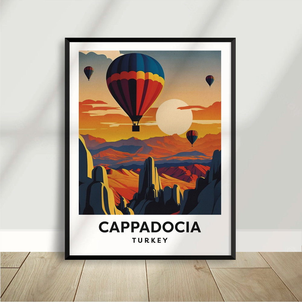 Cappadocia - Turkey - National Park Poster - Minimalist Nature Poster - Travel Print - Nature Wall Art.jpg