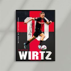 sport design - florian wirtz - bayer 04 leverkusen - deutschland - art print - man cave - digital print