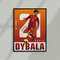Sport Design - Paulo Dybala - Argentina - AS Roma Poster - Minimalist Art - Man Cave - Digital Download.jpg
