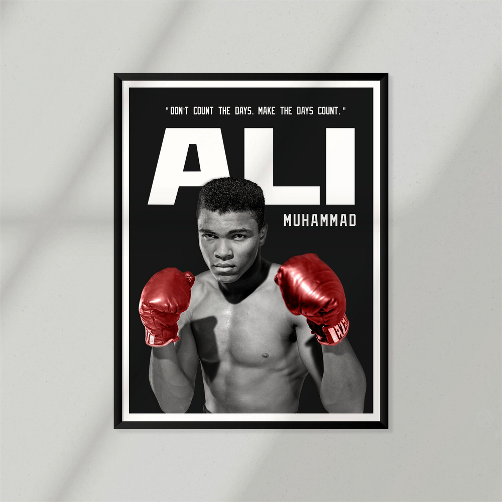 Sport Design - Muhammad Ali, Cassius Clay, The Greatest, Sport Design, Quote, Motivational, Poster + T Shirt Design.jpg