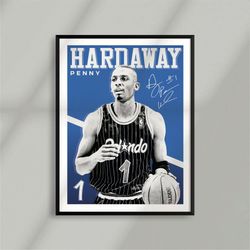 sport design - anfernee penny hardaway - orlando magic - basketball poster vintage minimalist design - digital dowload