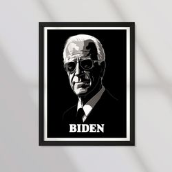 poster minimalist design - joe biden - us president - potus - democrat - quote - motivational - poster print home dec